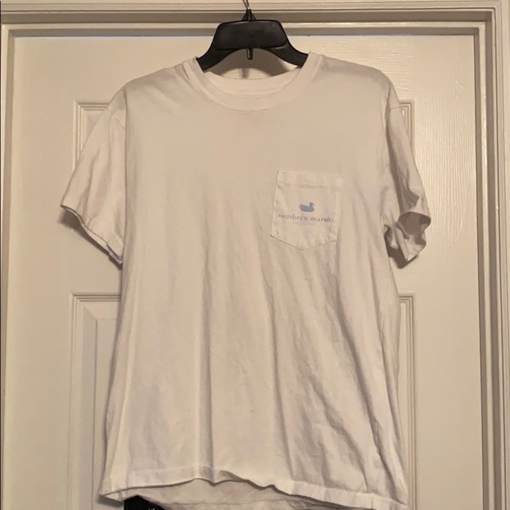 Men’s White Southern Marsh Shirt - Size M (Medium)